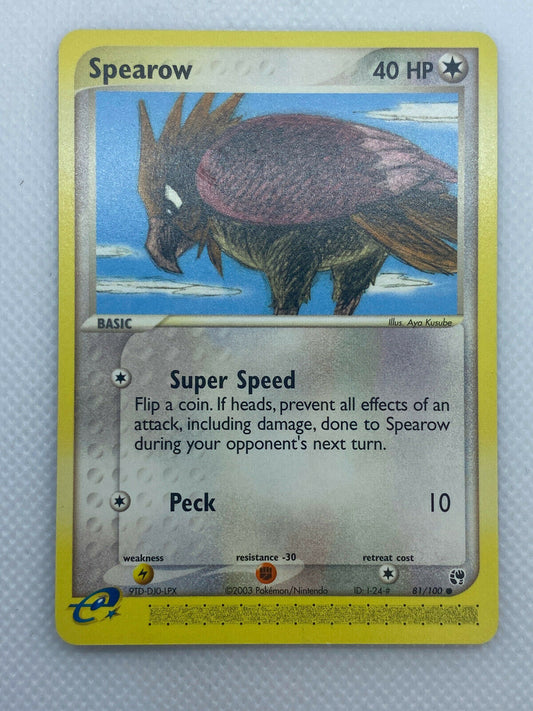 Pokémon Spearow E-Series EX Sandstorm 81/100 Common LP