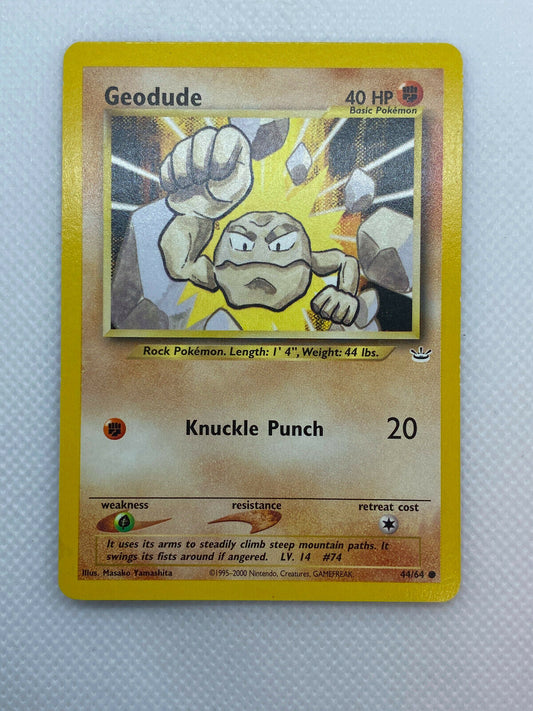 Pokémon Geodude 44/64 Neo Revelation NM Condition