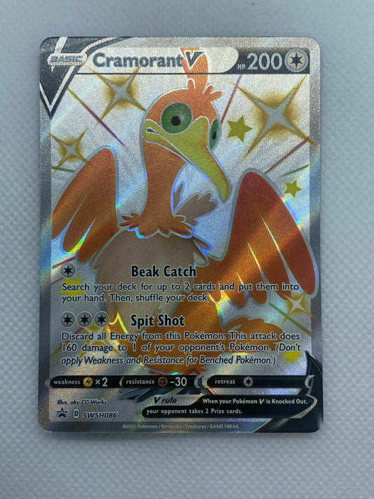 Pokémon Shining Fates Cramorant V HOLO RARE SWSH086 PROMO NM FRESH PULL