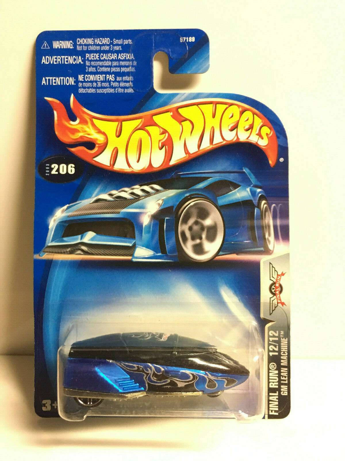 2003 Hot Wheels Final Run #12/12 GM Lean Machine collector #206 NIP