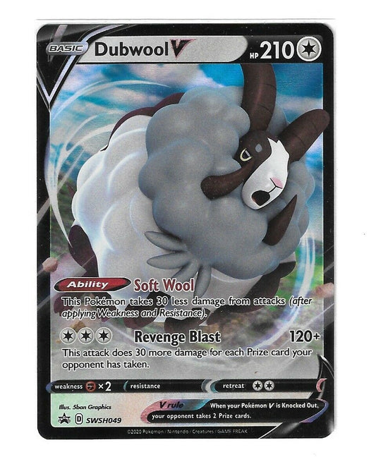 Pokémon Champion's Path Dubwool V HOLO RARE SWSH049 PROMO NM FRESH PULL