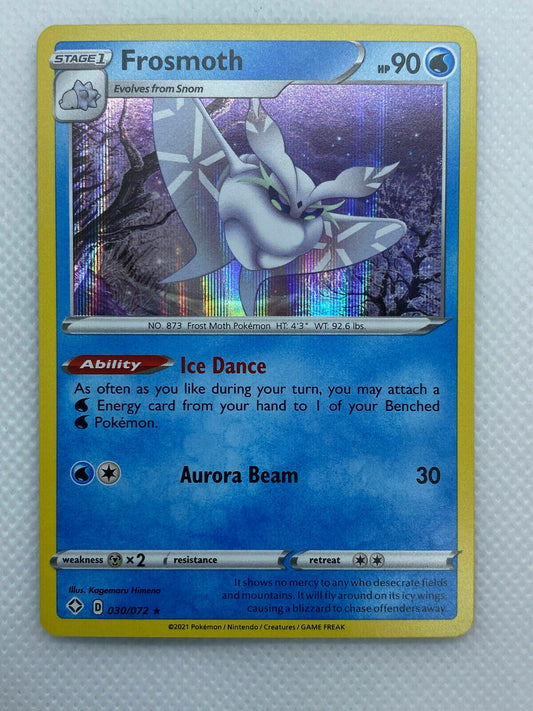 Pokémon Shining Fates Frosmoth 030/072 Holo RARE NM FRESH PULL