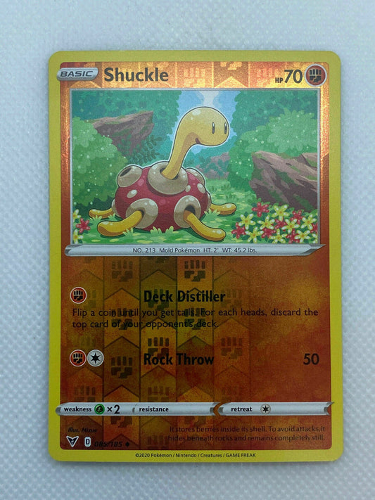 Pokémon Sword & Shield Vivid Voltage Shuckle Reverse HOLO Uncommon #085/185 NM