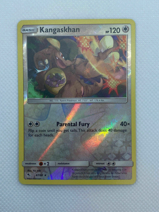 Pokémon Hidden Fates Reverse Holo Rare Kangaskhan #47/68 Fresh Pull Near Mint