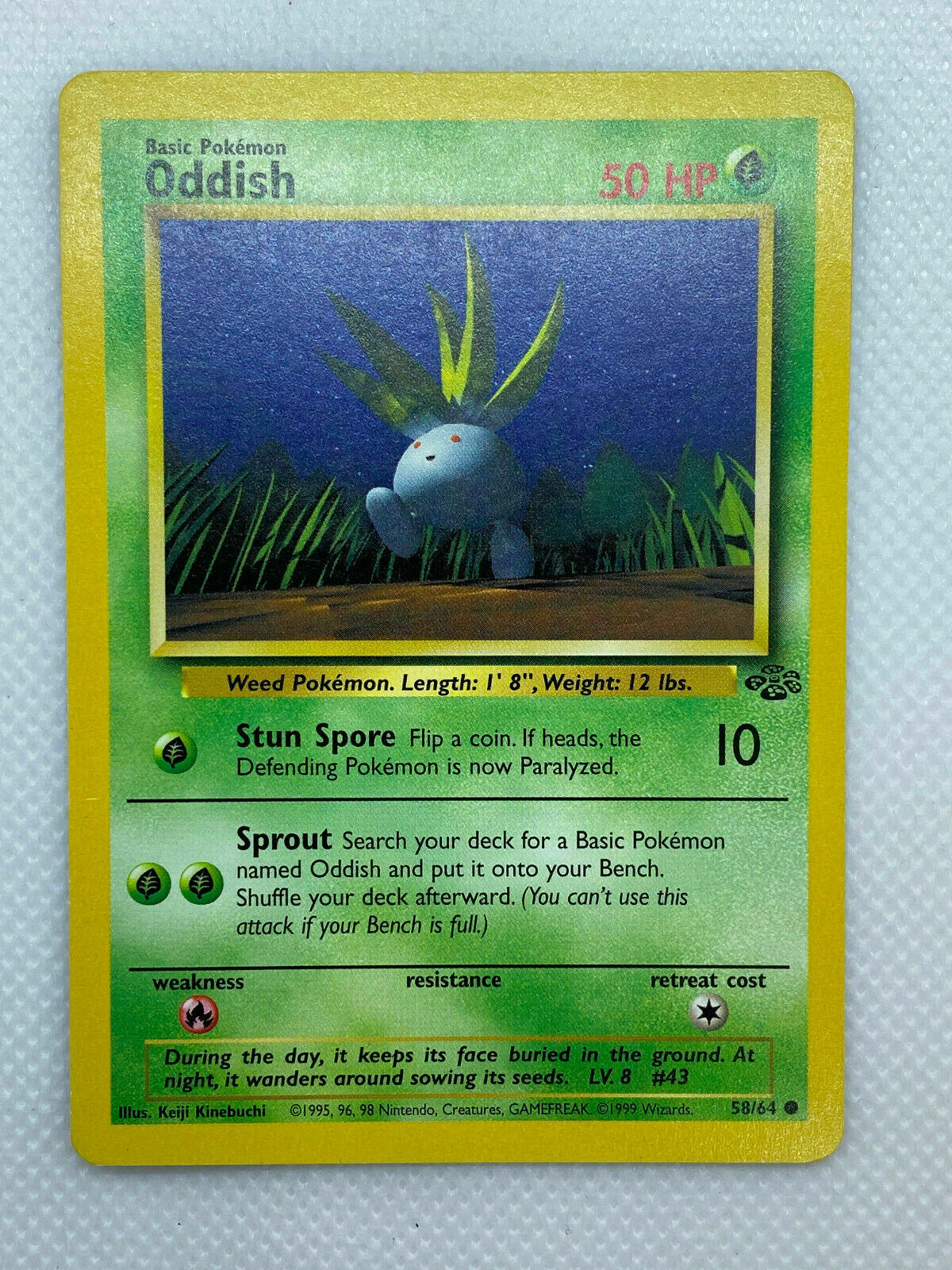 Pokémon Jungle Series 58/64 Common Oddish WOTC LP/NM