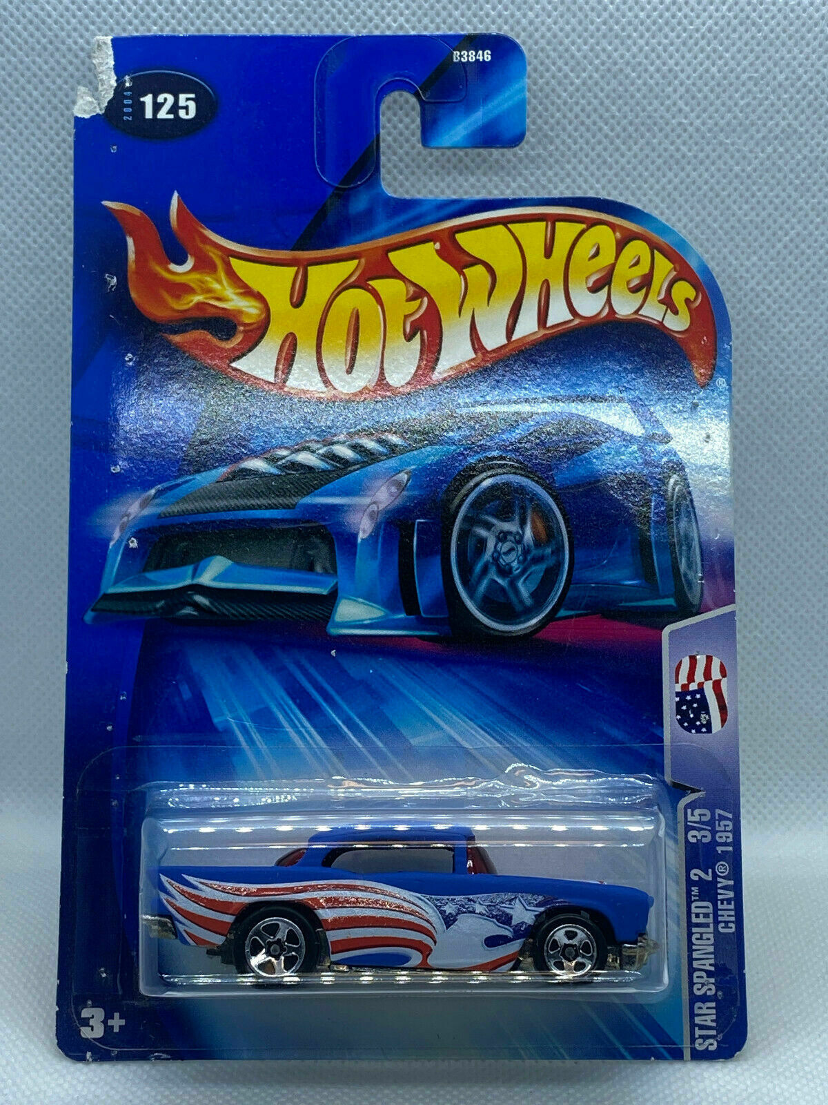 2004 Hot Wheels Star Spangled 2 #3/5 Chevy 1957 Collector #125