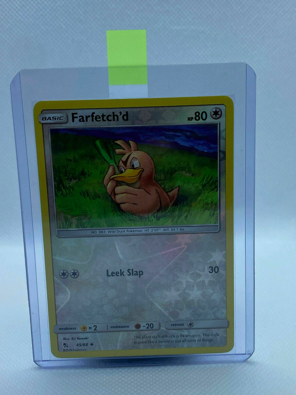 Pokémon Hidden Fates Reverse Holo Uncommon Farfetch'd #45/68 Near Mint