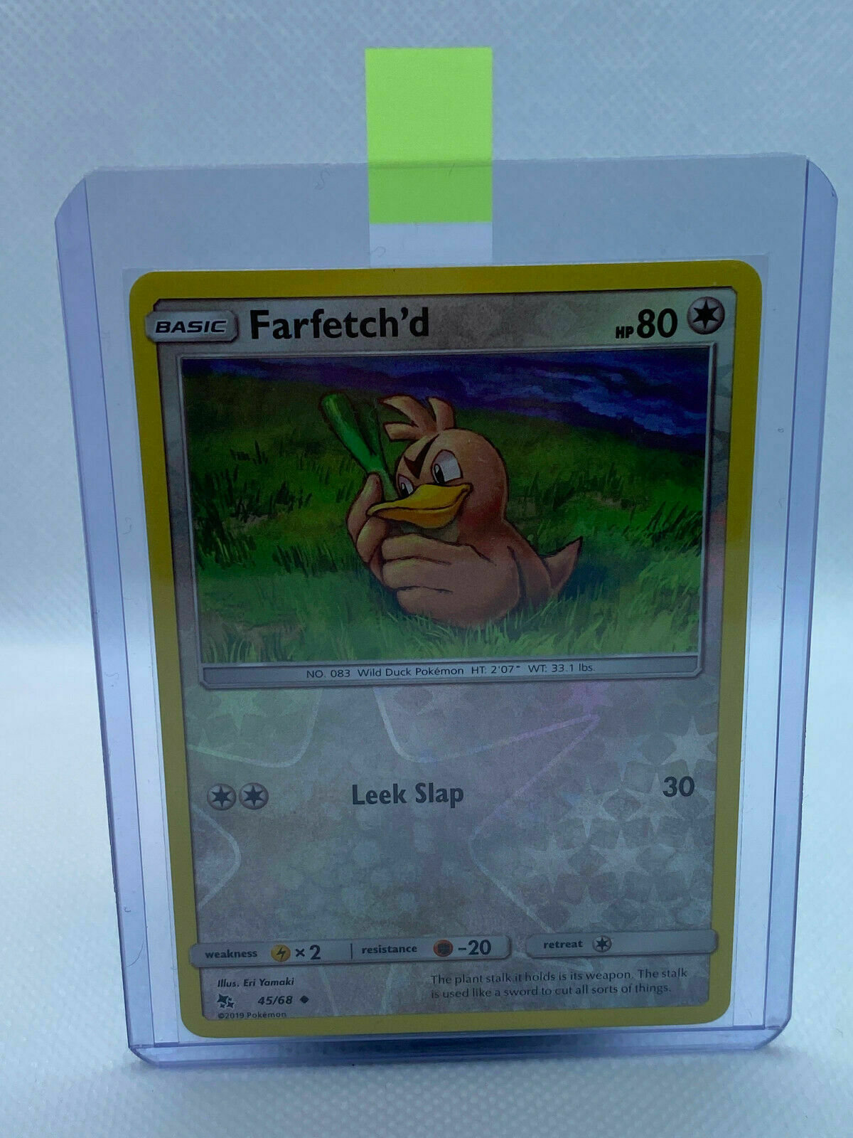 Pokémon Hidden Fates Reverse Holo Uncommon Farfetch'd #45/68 Near Mint