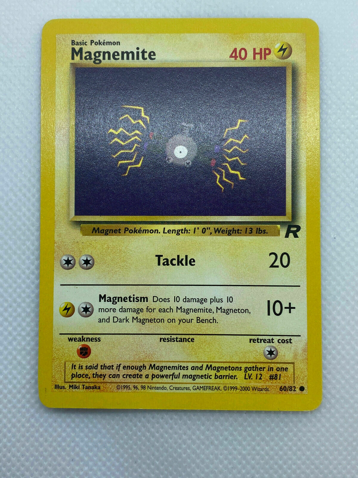 Pokémon Magnemite Team Rocket Series Common MP Condition 60/82