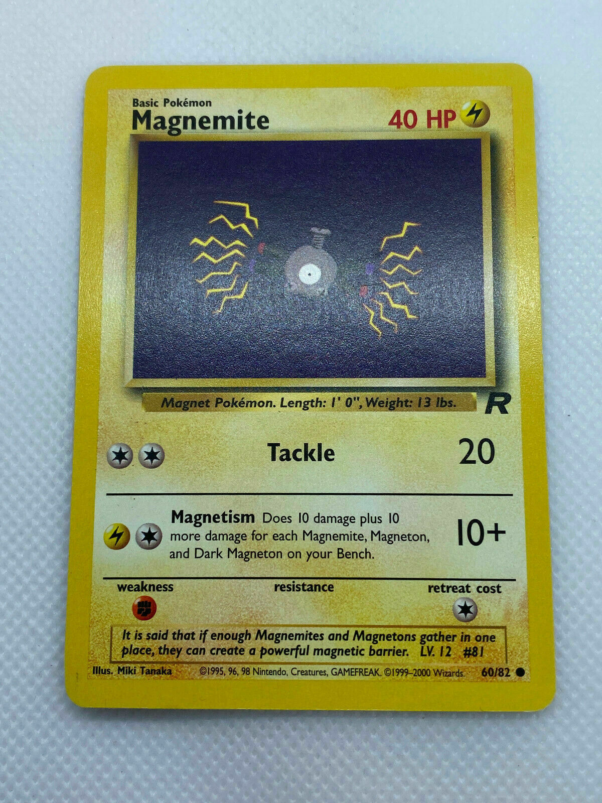 Pokémon Magnemite Team Rocket Series Common MP Condition 60/82