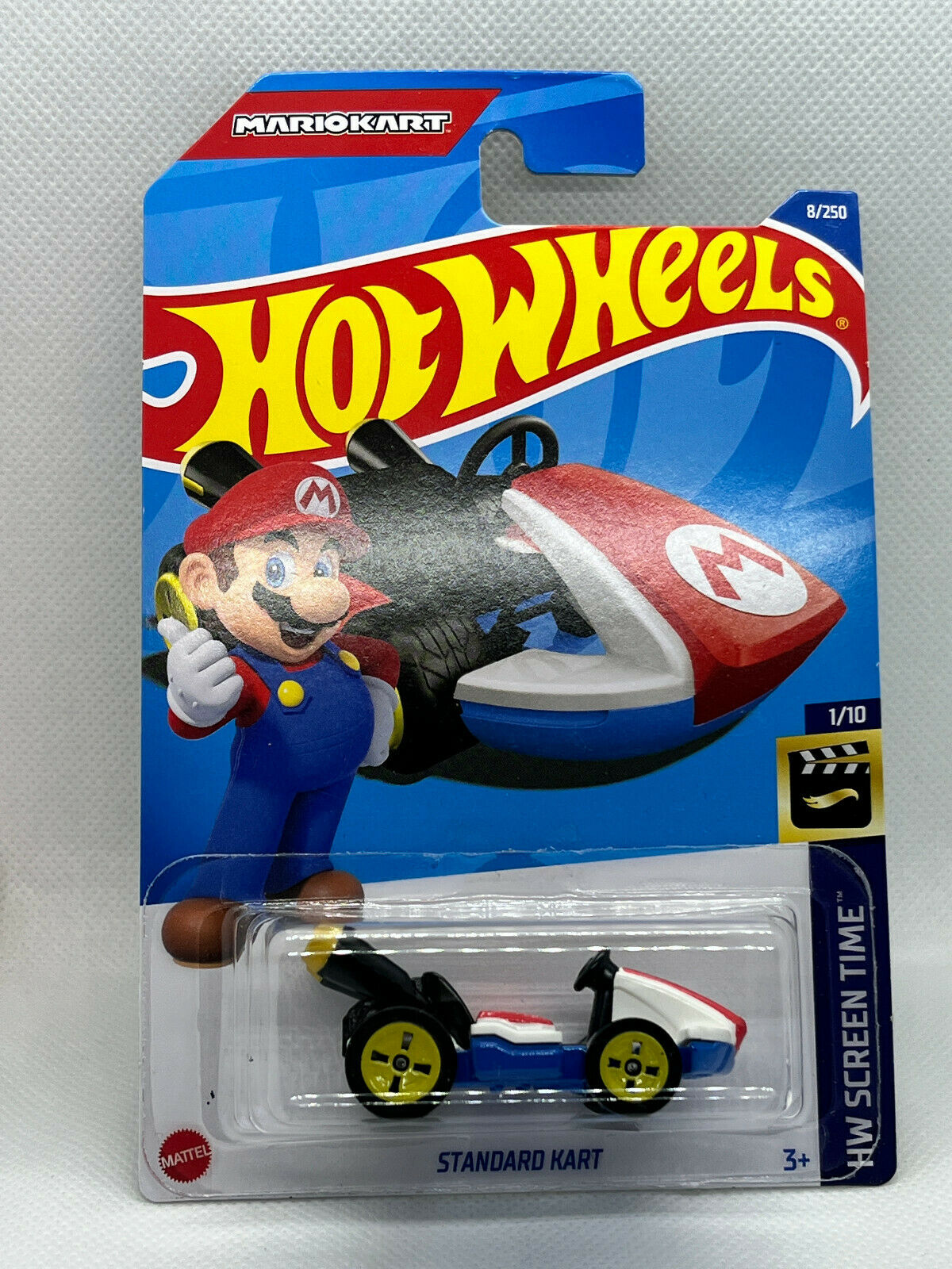 2022 Hot Wheels HW Screen Time 1/10 Mario Kart Standard Cart