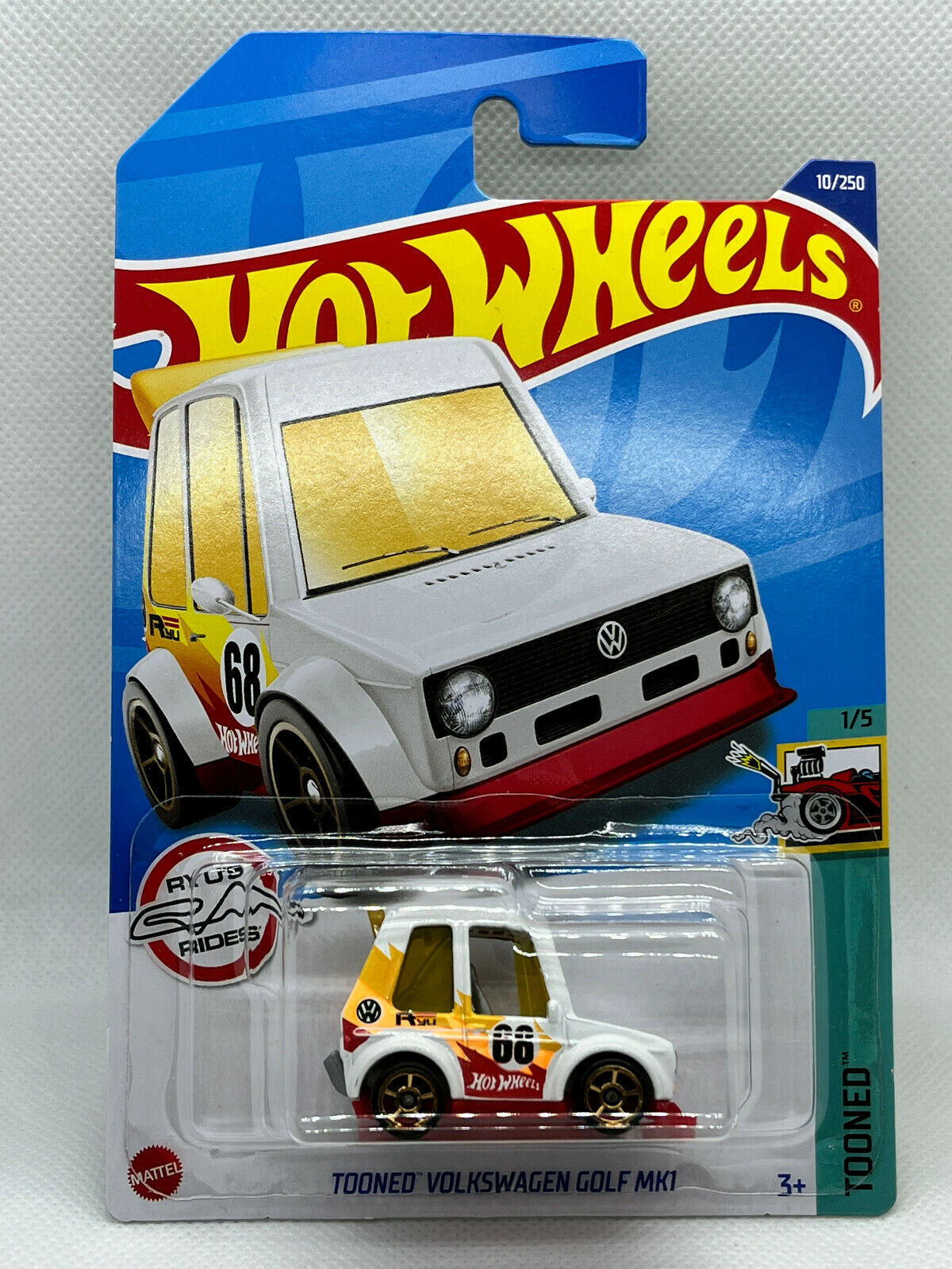 2022 Hot Wheels Tooned 1/5 Tooned Volkswagen Golf MK1 #10/250