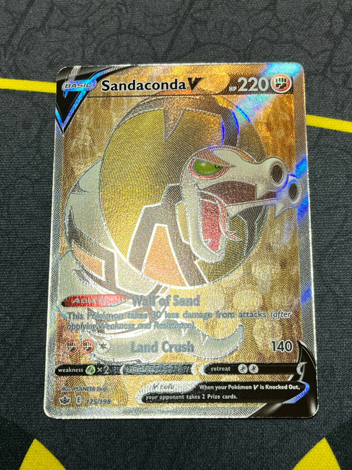 Pokémon Sword & Shield Chilling Reign Sandaconda V 175/198 Full Art NM