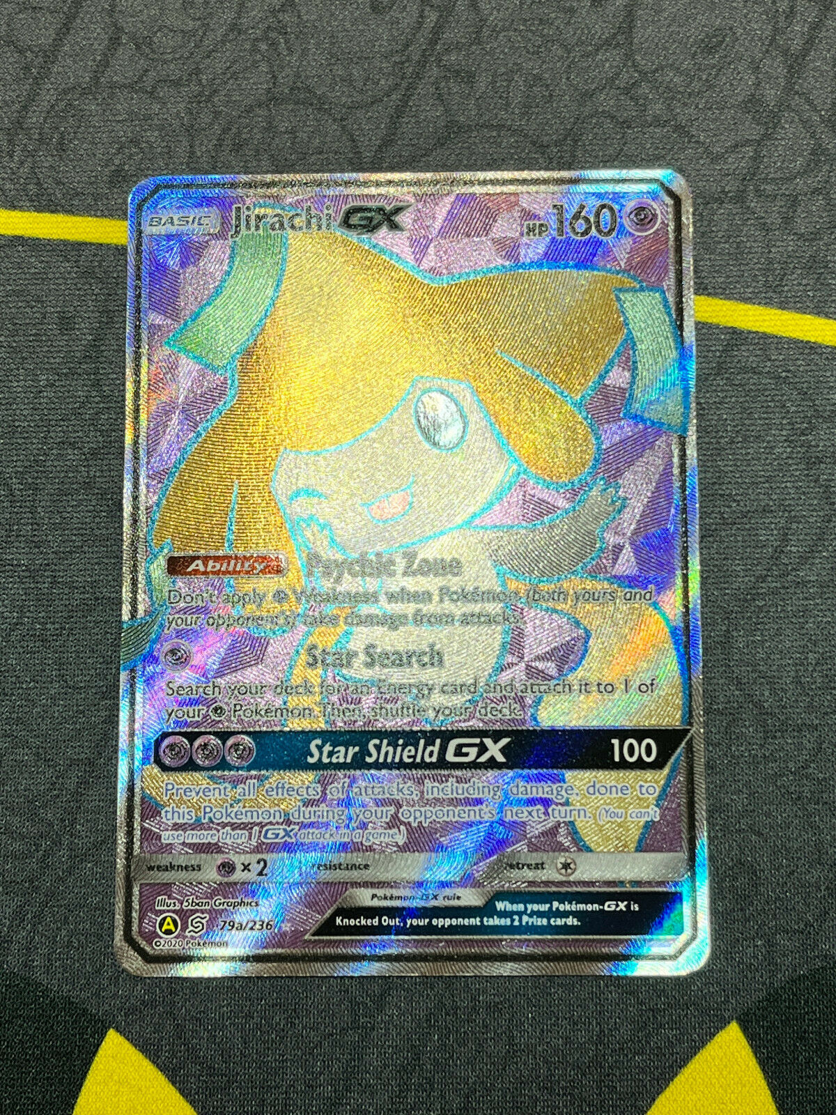 Pokémon TCG Sun & Moon UNIFIED MINDS #79a/236 Jirachi GX Holo Full Art NM