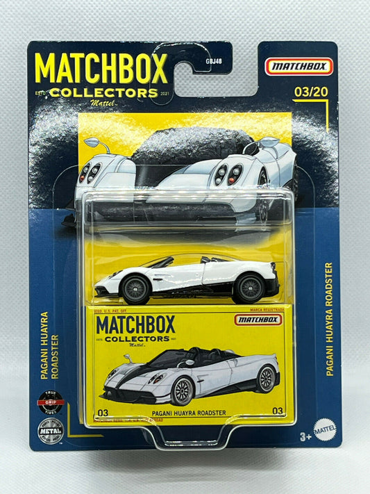 2022 Matchbox Collector's Series #03/20 Pagani Huayra Roadster Real Riders NIP