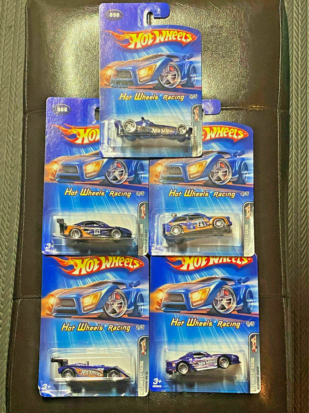 2005 Hot Wheels Hot Wheels Racing Full Set 5 Cars NIP #086,#087,#088,#089,#090