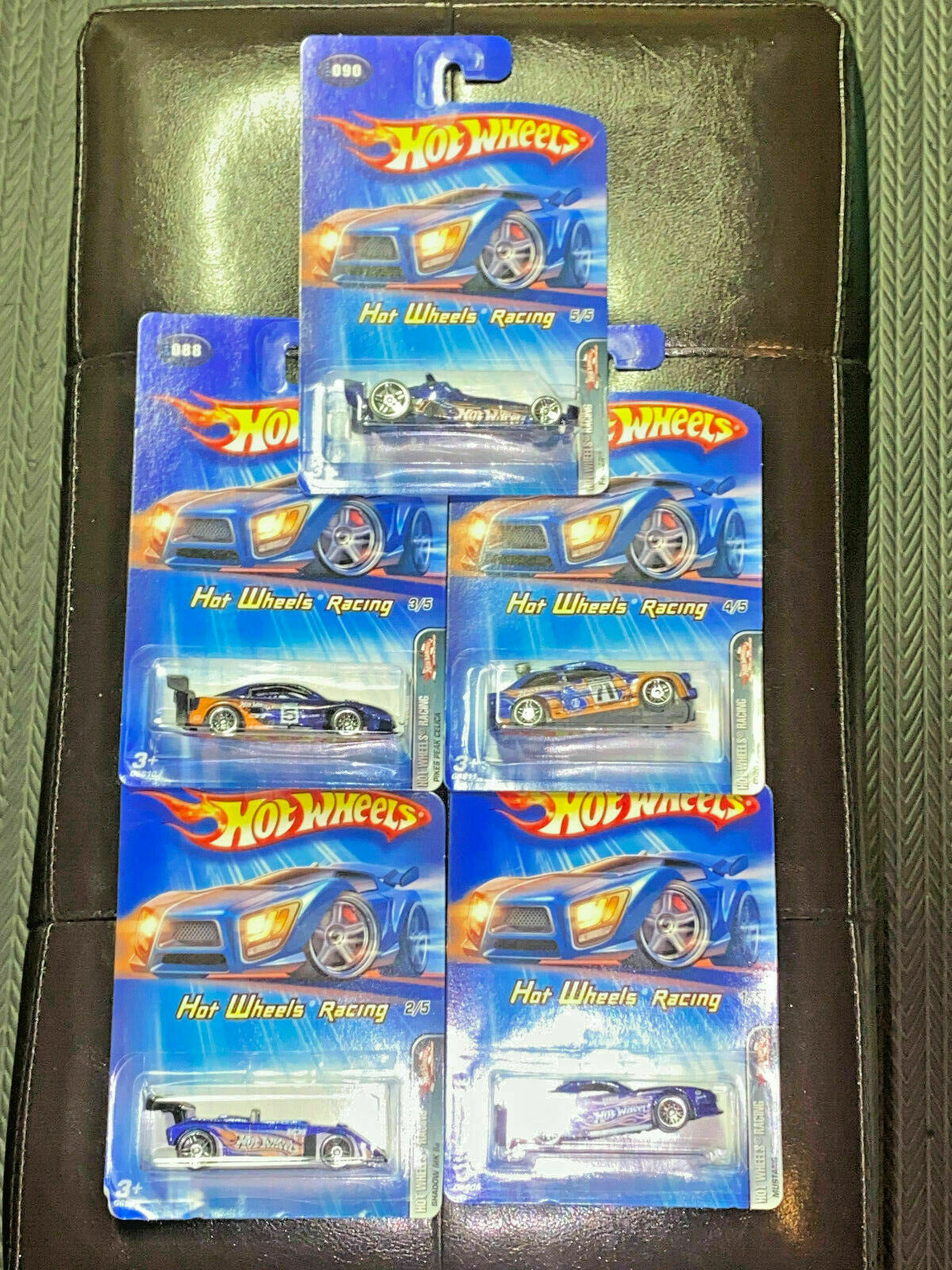 2005 Hot Wheels Hot Wheels Racing Full Set 5 Cars NIP #086,#087,#088,#089,#090