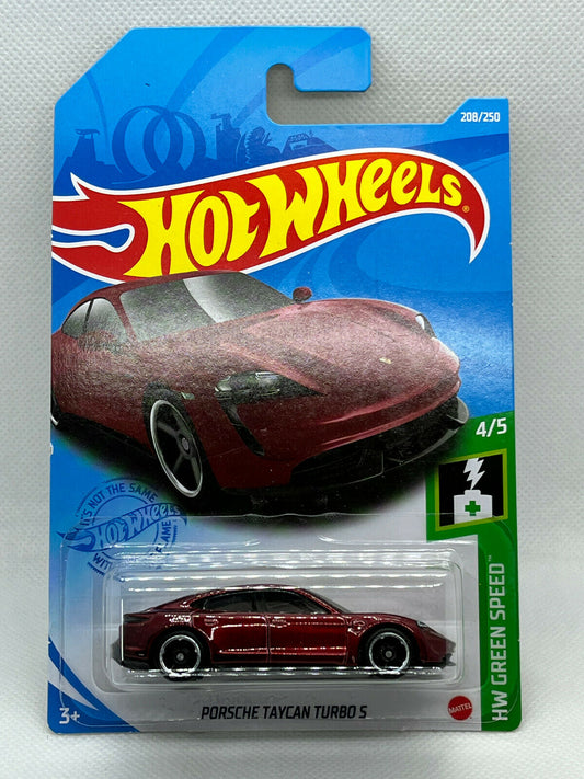 2021 Hot Wheels HW Green Speed #208/250 Porsche Taycan Turbo S