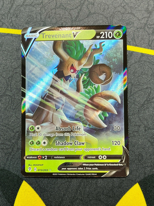 Pokémon Sword & Shield Evolving Skies Trevenant V 013/203 NM