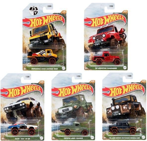 2022 Hot Wheels Mud Runners Full Set of 5