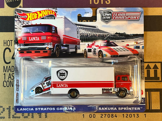 2022 Hot Wheels Premium Team Transport Lancia Stratos Group 5 Sakura Sprinter