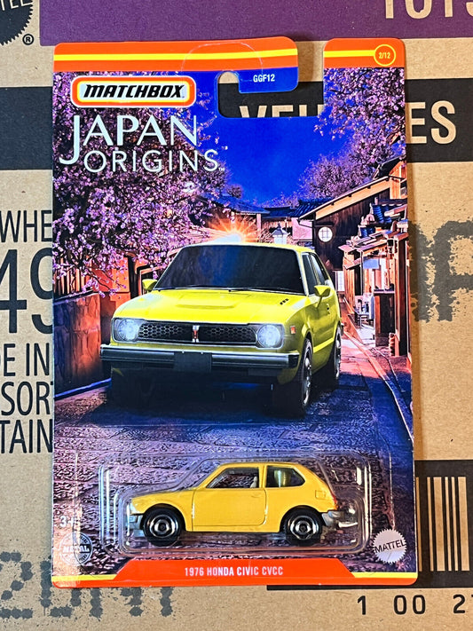 2022 Matchbox Japan Origins #2/12 1976 Honda Civic CVCC NIP