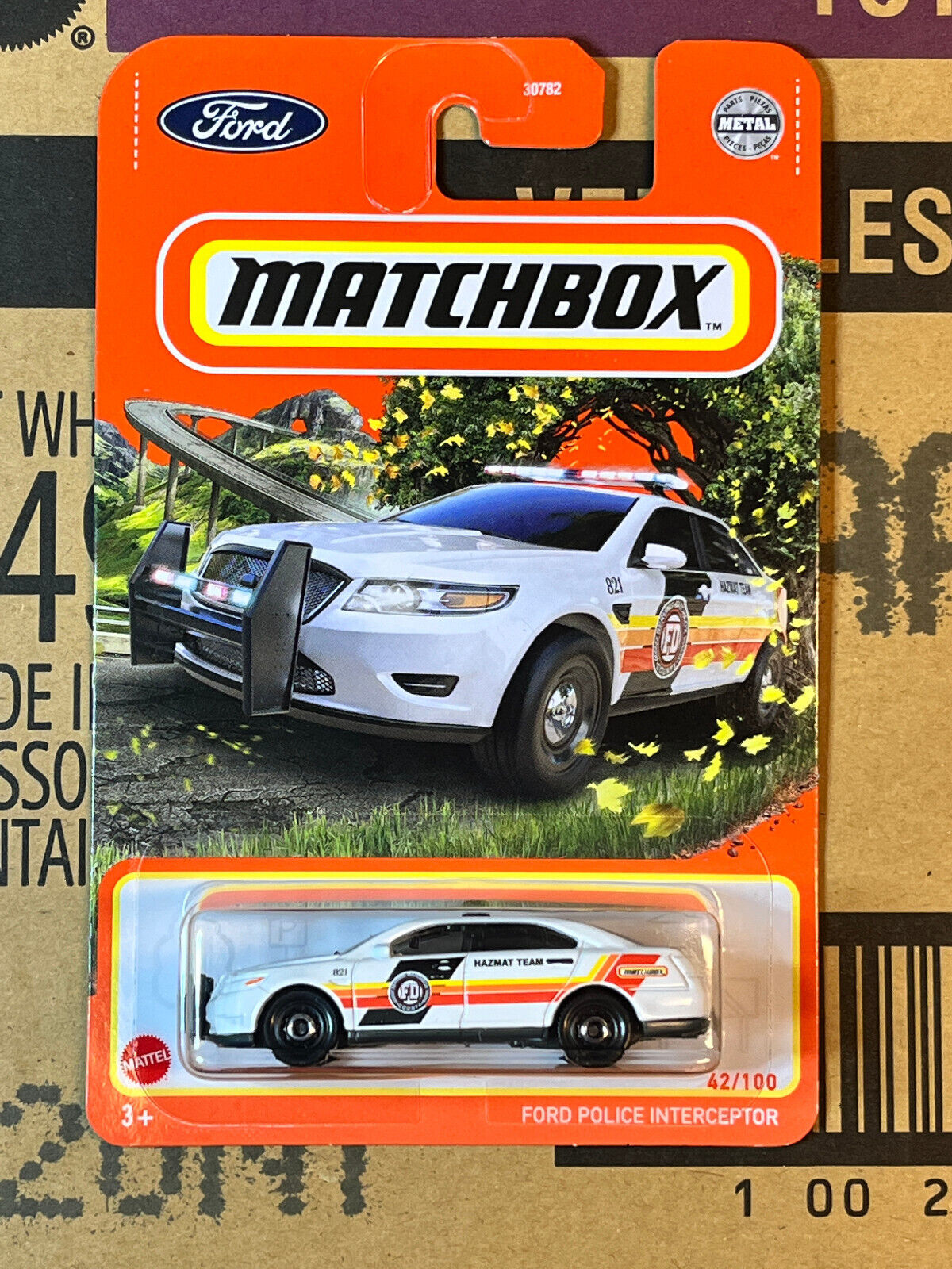 2022 Matchbox #42/100 Ford Police Interceptor Hazmat Team NIP