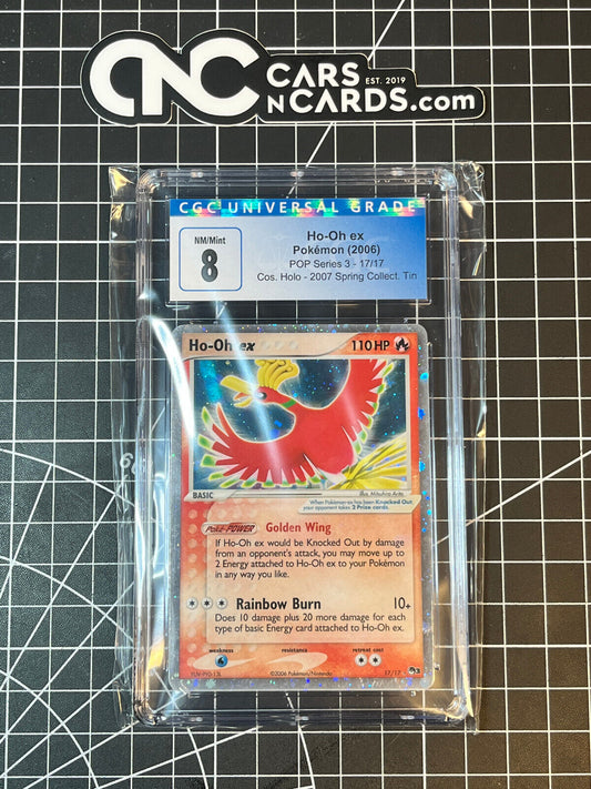 Pokémon (2006) Ho-Oh ex Cos. Holo POP Series 3 17/17 CGC 8 NM