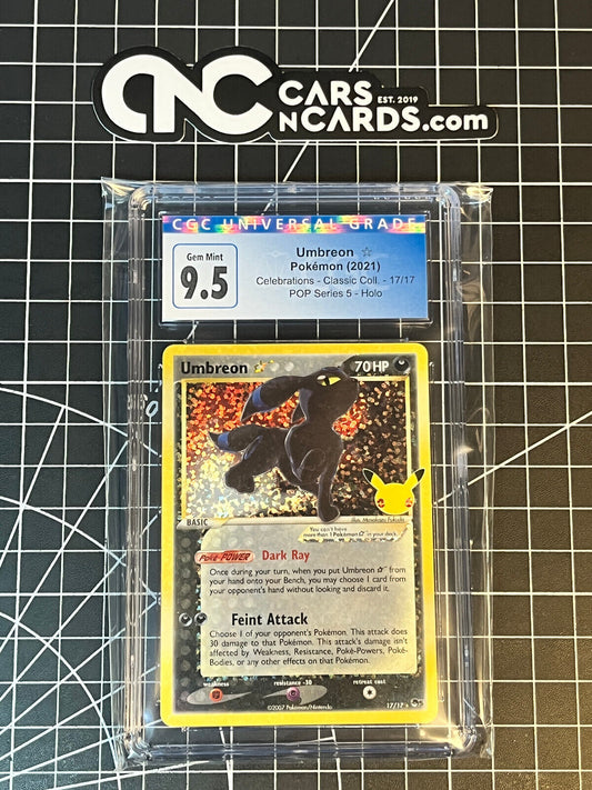 Pokémon (2021) Celebrations Classic Collection Gold Star Umbreon CGC 9.5