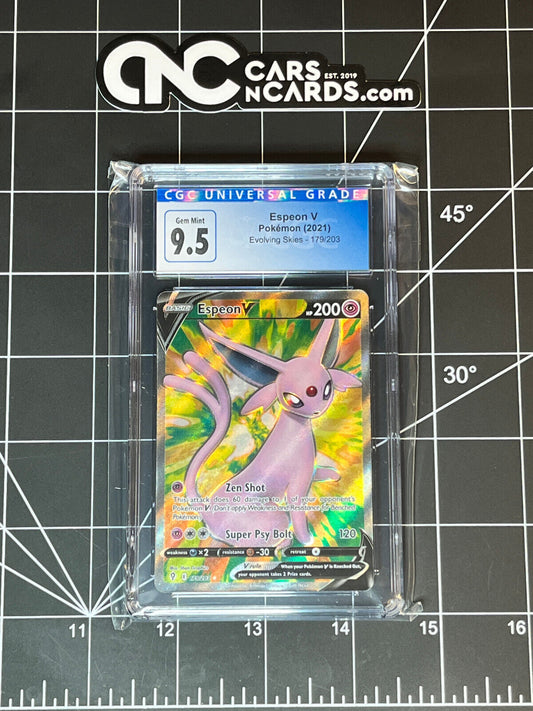 Pokémon (2021) Evolving Skies 179/203 Espeon V CGC 9.5 Gem Mint