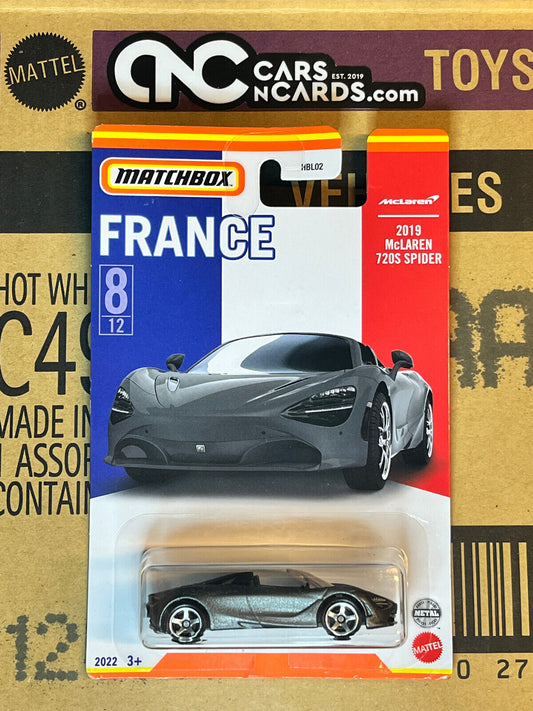 2022 Matchbox France Series 2019 McLaren 720S Spider ERROR (Facing Wrong Way)