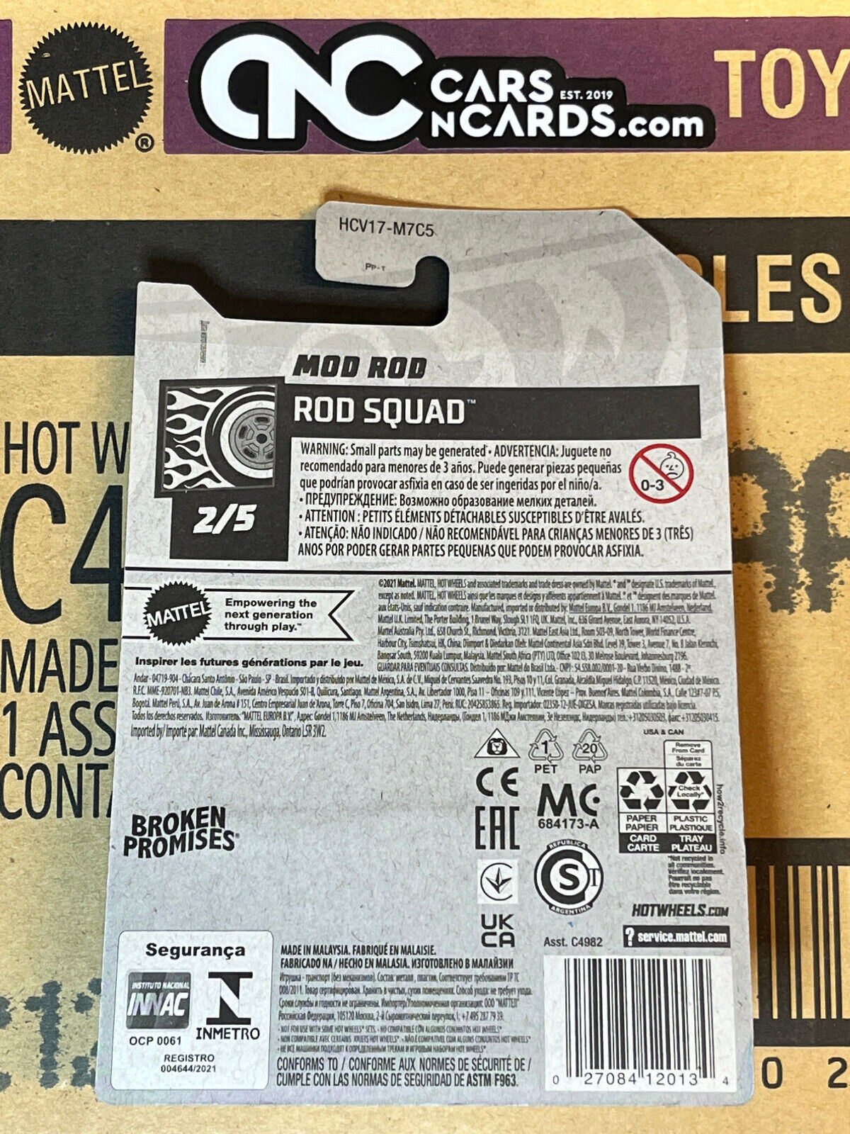 2022 Hot Wheels Rod Squad #2/5 Mod Rod Broken Promises NIP