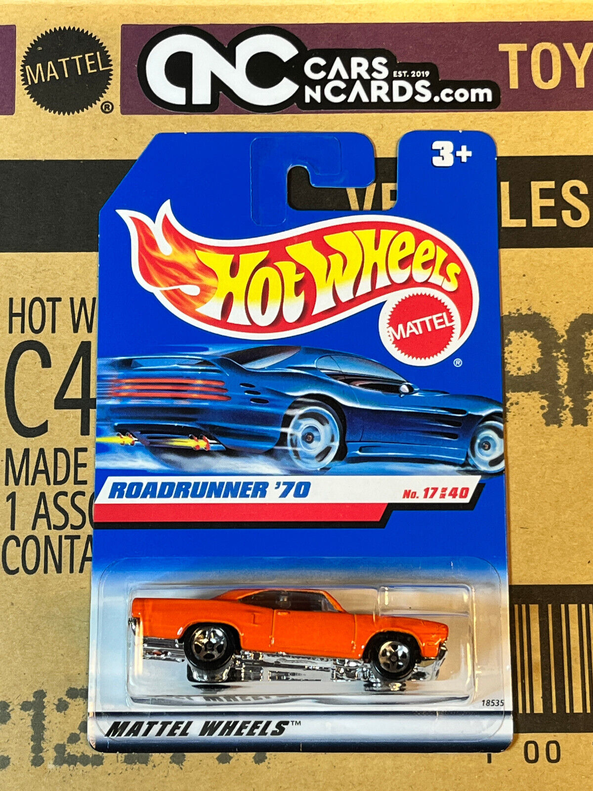 1998 Hot Wheels First Editions 17 40 Plymouth 70 RoadRunner Orange N Cars N Cards