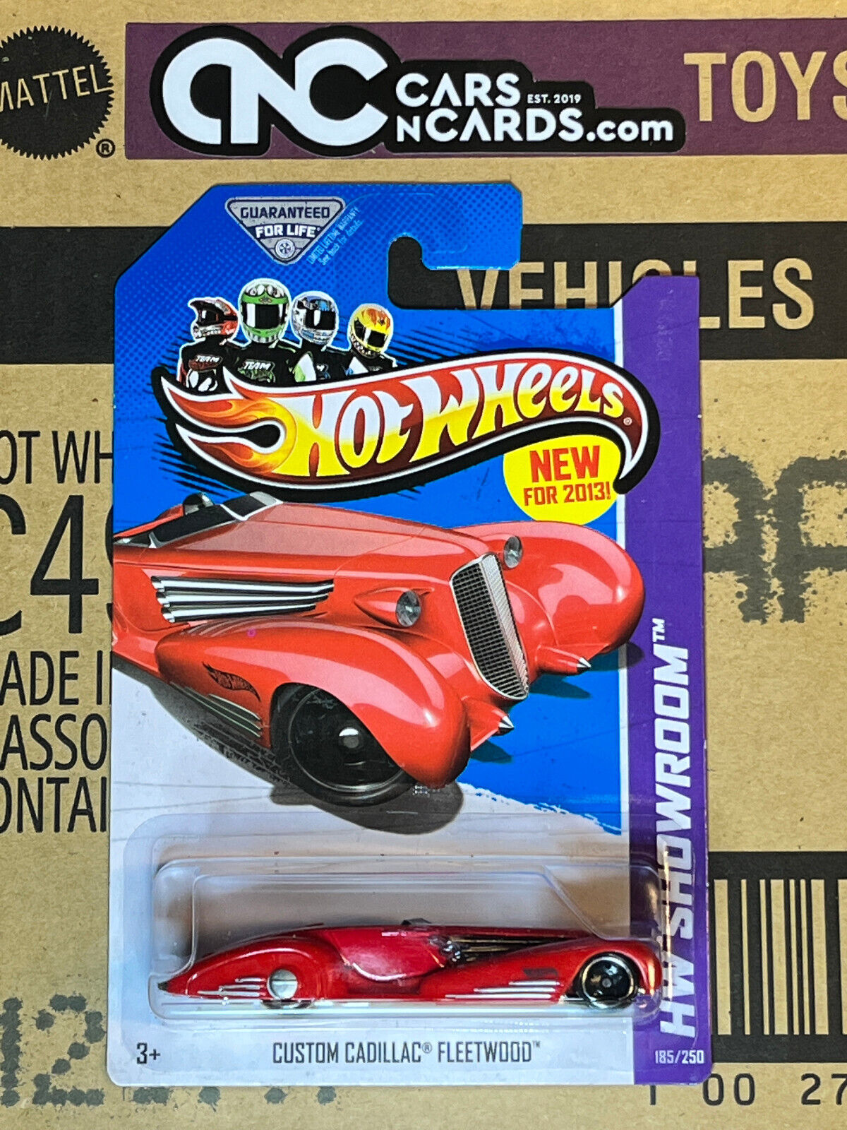 2013 Hot Wheels HW Showroom Custom Cadillac Fleetwood Red #185/250 NIP