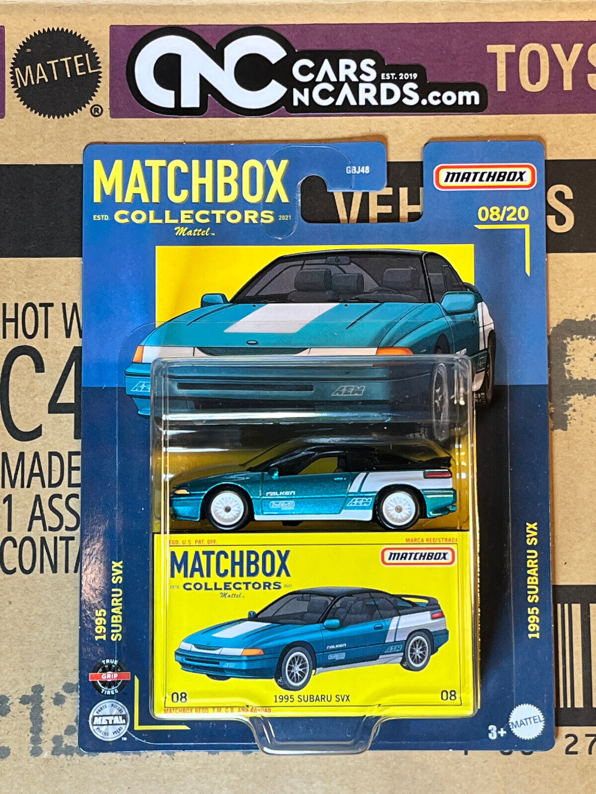 2022 Matchbox Collectors Series Real Riders 1995 Subaru SVX Falken AEM 08/20 NIP