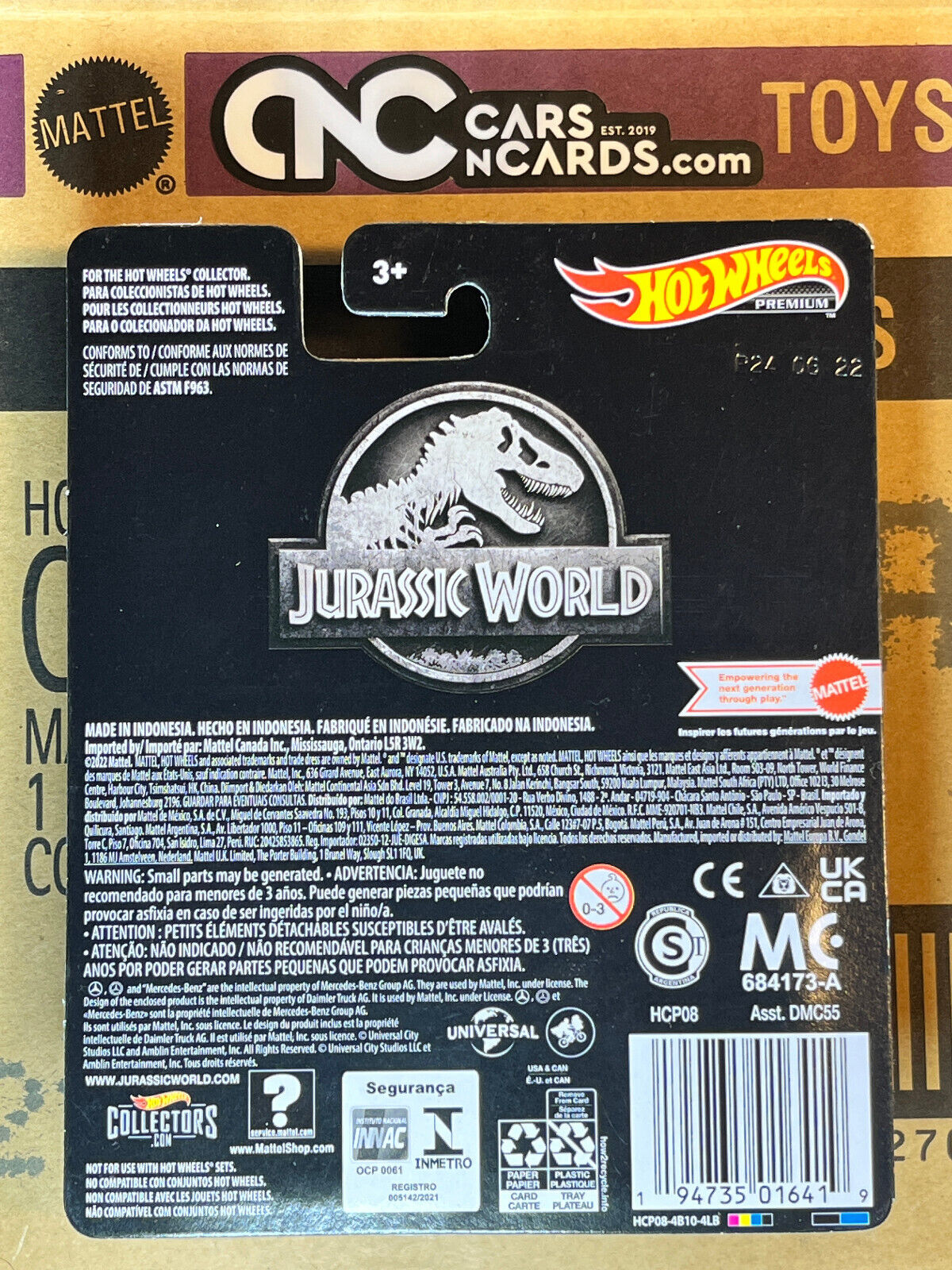 2022 Hot Wheels Premium Jurassic World Mercedes-Benz Unimog U 1300 L NIP