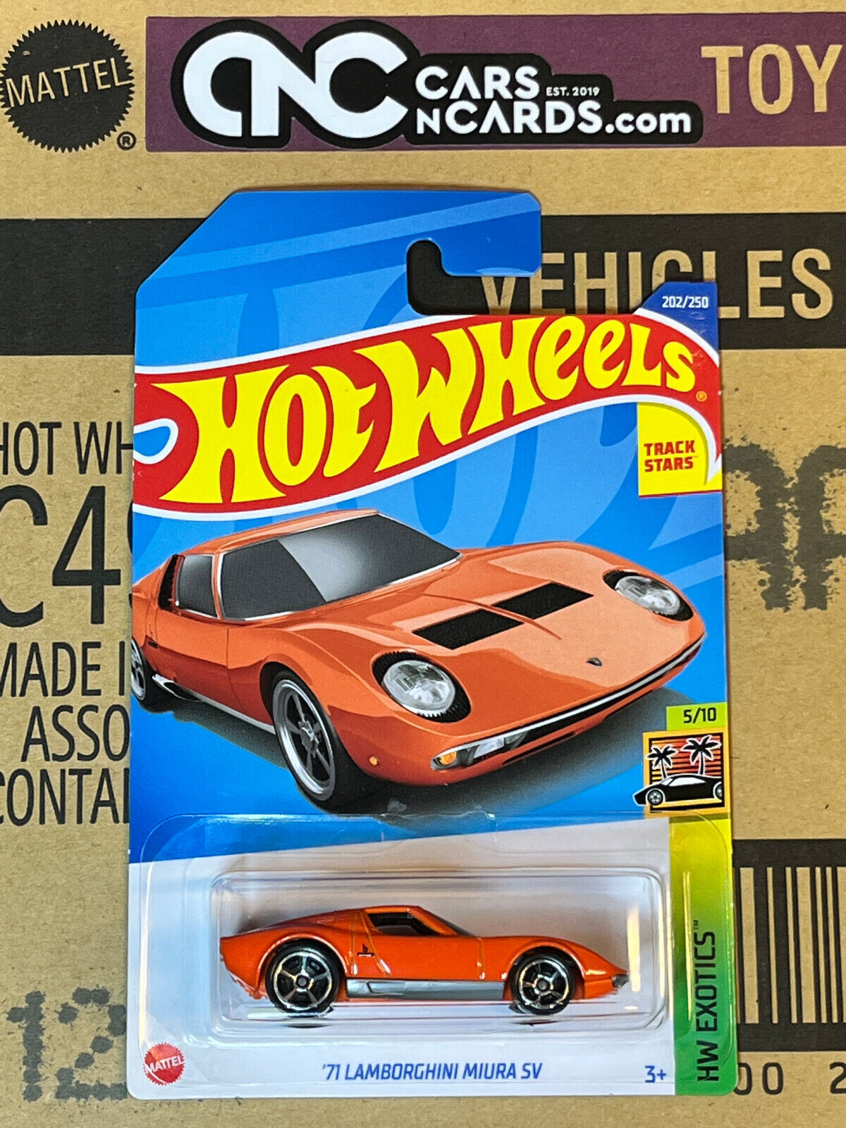 2022 Hot Wheels HW Exotics '71 Lamborghini Miura SV Orange NIP