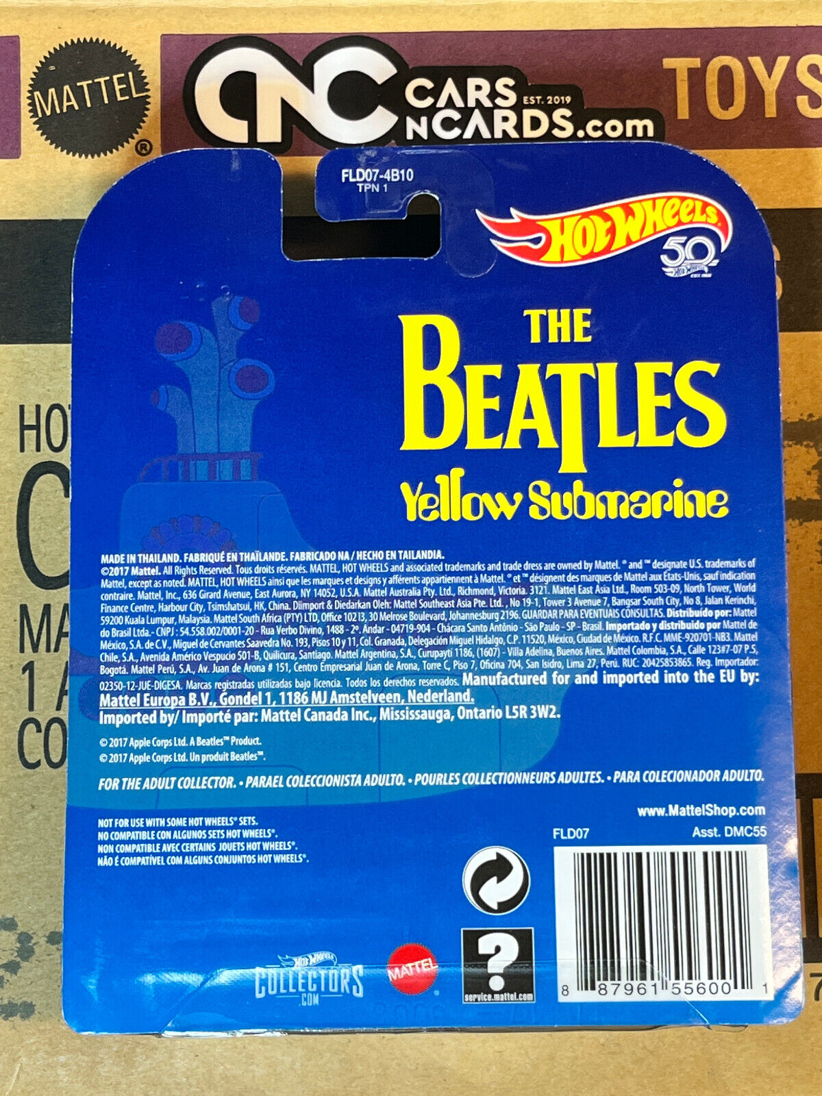 2018 Hot Wheels Retro Entertainment The Beatles Yellow Submarine