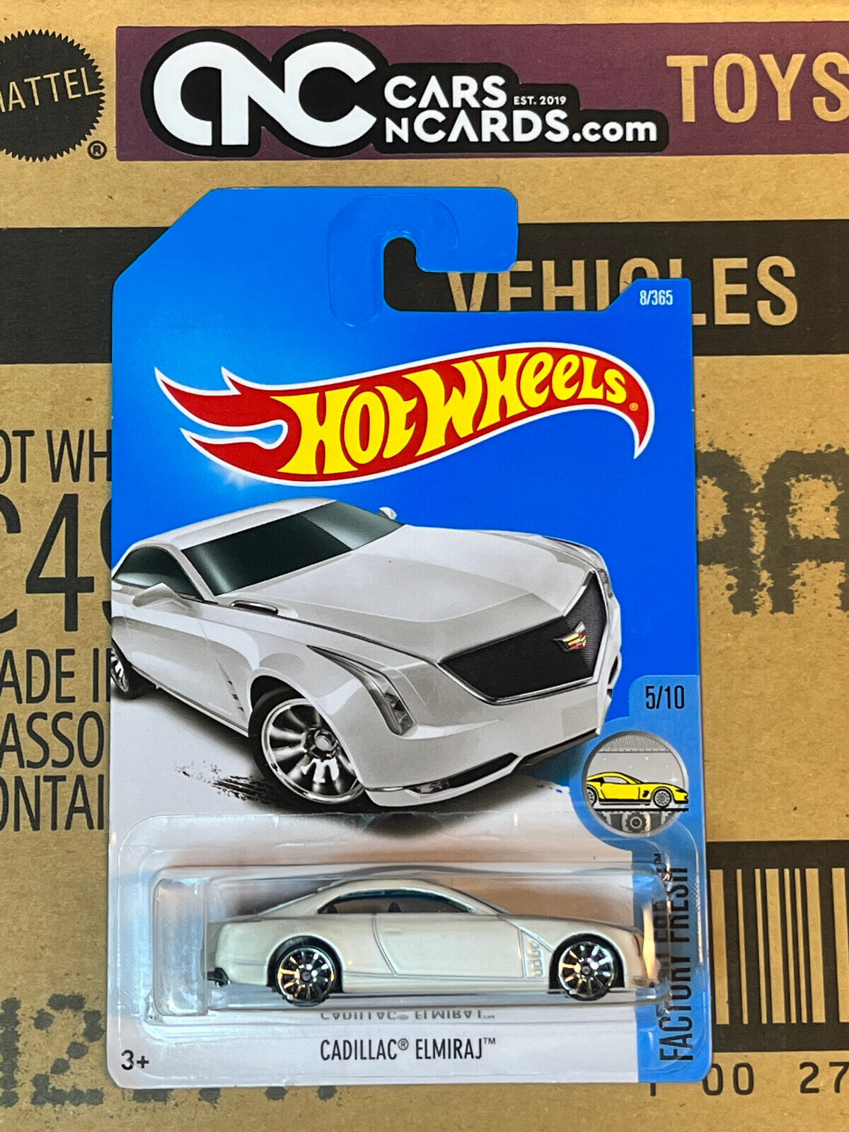 2017 Hot Wheels Factory Fresh #5/10 Cadillac Elmiraj White NIP