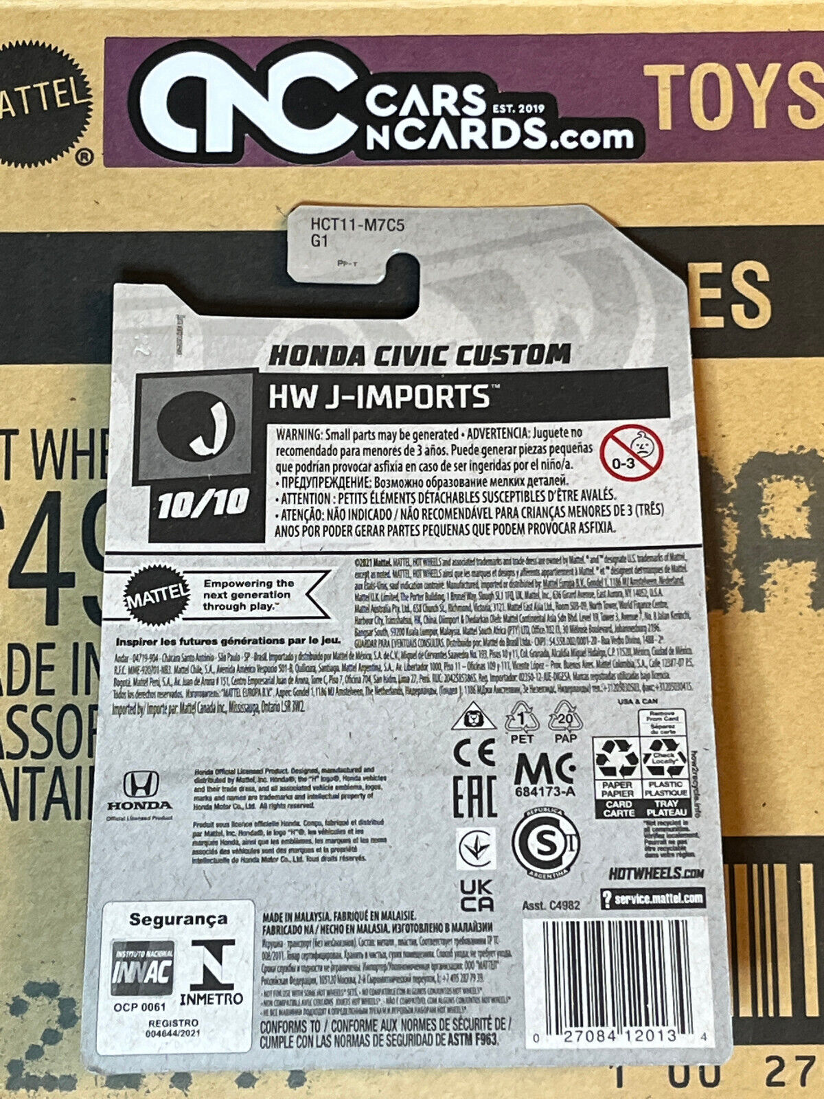 2022 Hot Wheels HW J-Imports #10/10 Honda Civic Custom NIP