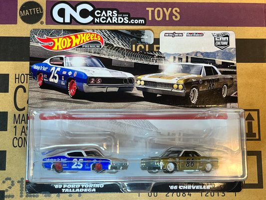 2022 Hot Wheels Premium Car Culture '69 Ford Torino & '66 Chevelle 2 Pack