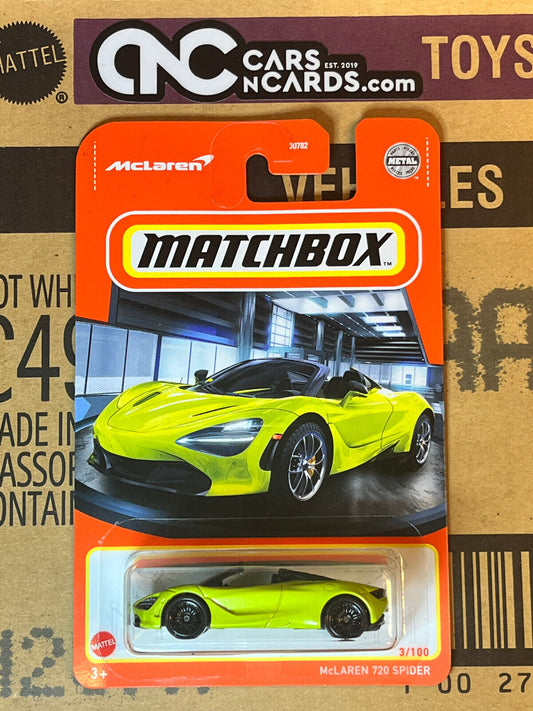 2022 Matchbox #3/100 Mclaren 720S Spider Green NIP