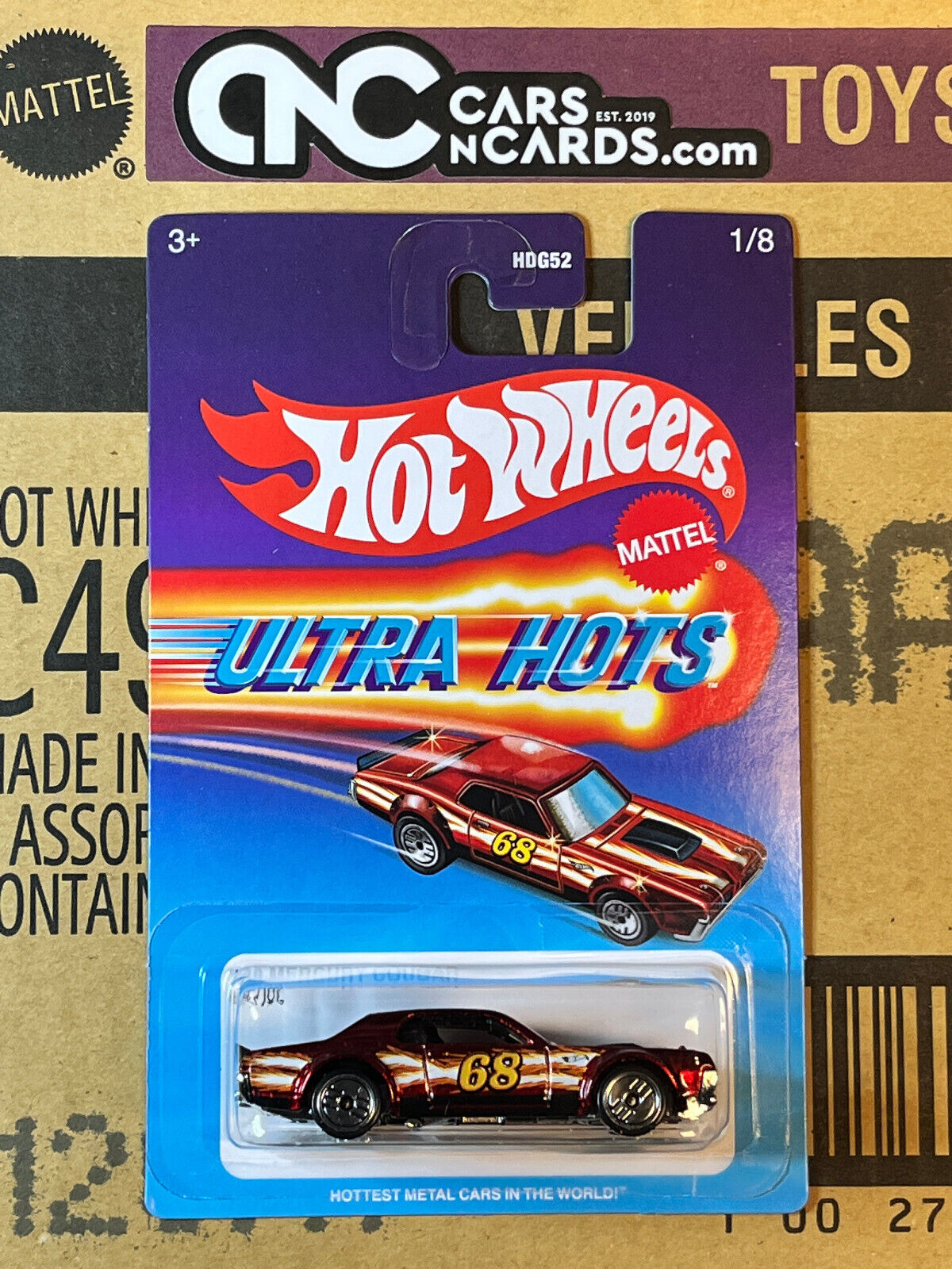 2022 Hot Wheels Ultra Hots #1/8 '68 Mercury Cougar Red