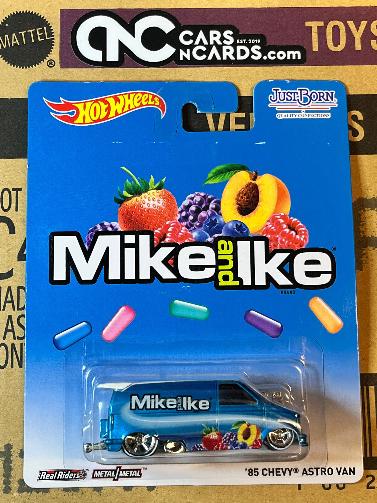 2013 Hot Wheels Just Born Mike and Ike '65 Chevy Astro Van NIP