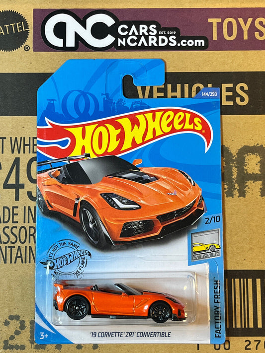 2020 Hot Wheels Factory Fresh #2/10 '19 Corvette ZR1 Convertible Orange NIP