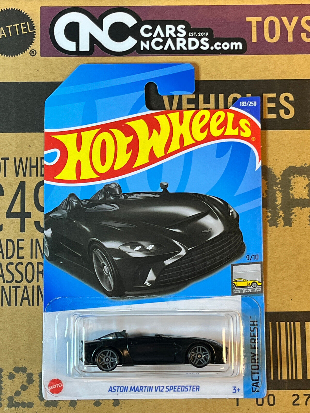 2022 Hot Wheels Factory Fresh #9/10 Aston Martin V12 Speedster Black