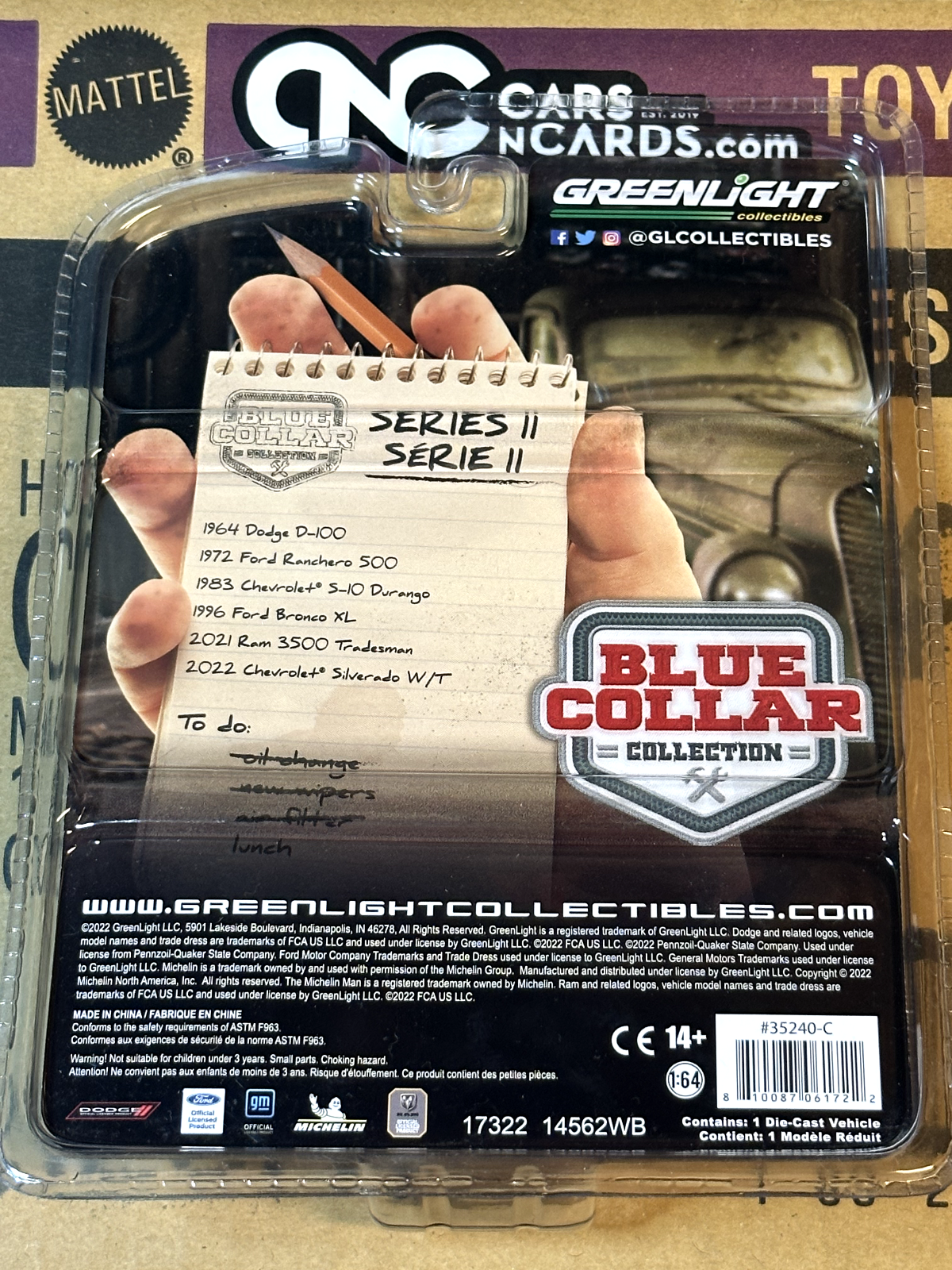 Greenlight Vintage Blue Collar Collection 1983 Chevrolet S-10 Durango NIP