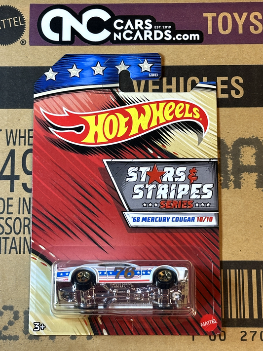 2020 Hot Wheels Stars & Stripes Series '68 Mercury Cougar #10/10 NIP