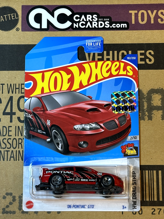 2022 Hot Wheels RLC Factory Sealed HW Drag Strip #2/10 '06 Pontiac GTO Red