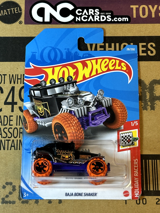 2021 Hot Wheels Holiday Racers 1/5 Baja Bone Shaker Treasure Hunt